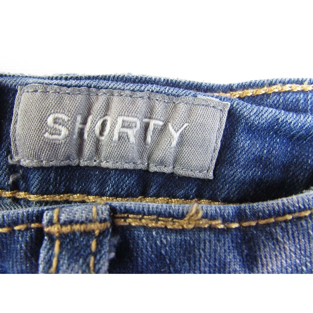 Aeropostale Denim Shorty Distressed Shorts Cuffed Women's/Juniors Size 00 - Picture 3 of 6